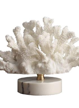 现货仿真珊瑚摆件家居板房装饰品客厅酒柜树脂工艺品摆设摆饰