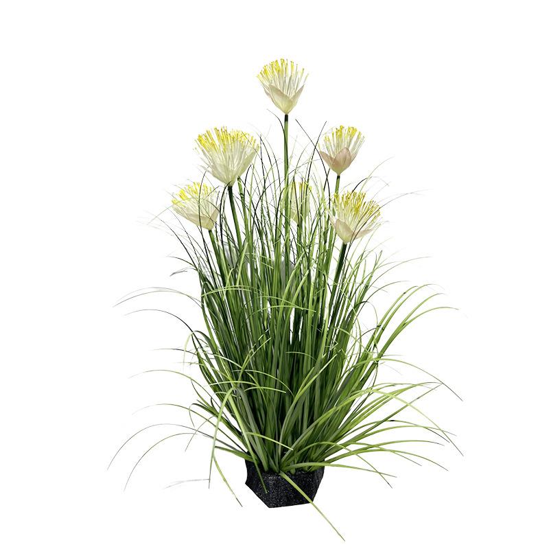 仿真绿植造景人造花拍照摄影道具木棉花艺仿真假干花装饰带盆