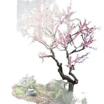 仿真桃花树假桃树型假树网红樱花树造景节日新年许愿树花树装饰