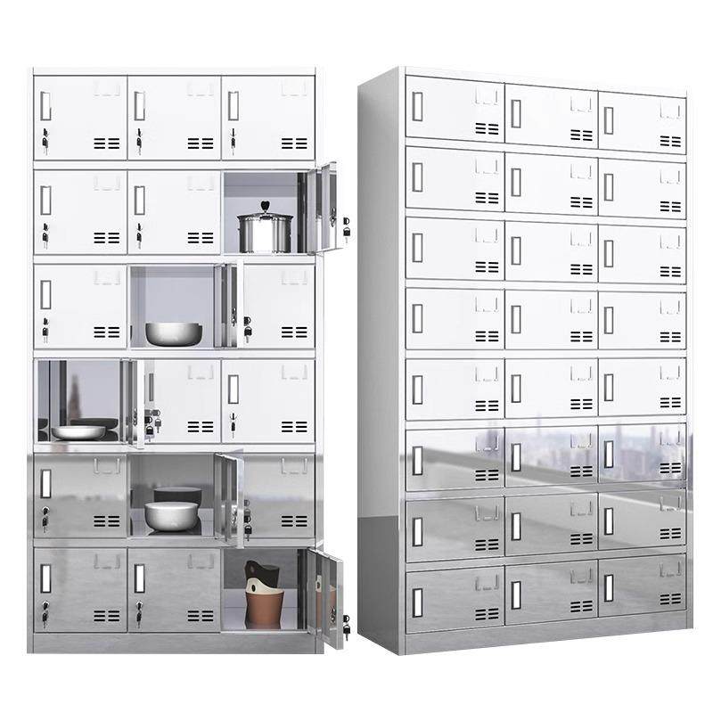 餐盘柜不锈钢多门碗筷饭盒员工餐具柜食堂碗柜餐厅商用多格储物柜,商业/办公家具,办公储物柜,淘宝优惠券,粉丝福利购,淘宝优惠卷