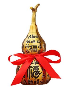 黄铜祥云百福葫芦客厅家居办公室装饰品景区热卖金属工艺品铜摆件