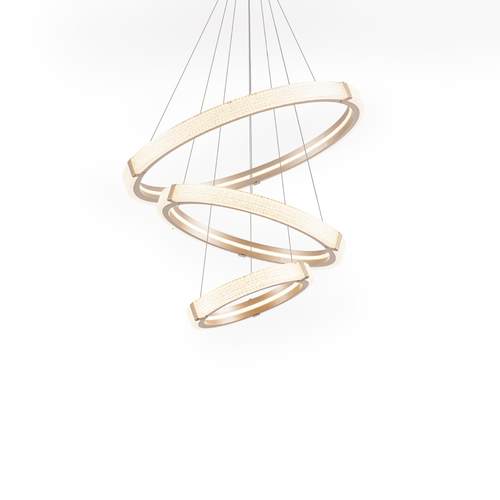 现代中山灯具客厅吊灯北欧简约轻奢大气led环形卧室餐厅吊灯灯具