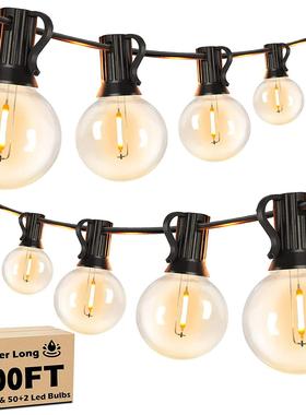 户外G40LED灯串彩灯防水阳台节日场景布置装饰露营球泡氛围串灯