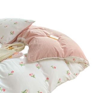 ins风水洗棉被套单件150x200x230cm被罩床上四件套宿舍三件套