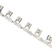 6.3旗型插簧连带横连带0.4厚250铜接线端子5000只一盘横连绕亚光