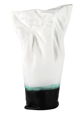 现代新中式水墨渐变花器样板间餐桌插花花瓶摆件简约软装家居摆设