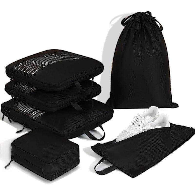 超轻压缩包加厚旅行衣服收纳袋立方体四方包旅行用品六件套装