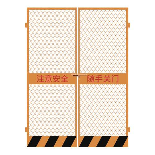 施工电梯门建筑工地电梯门升降机隔离护栏井口安全防护门定制围栏