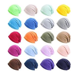 Beanie Hat for Women Man Autumn Winter Elastic Casual Solid