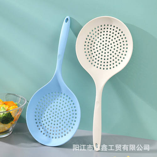硅胶大漏勺厨房滤勺大捞离家用耐温火锅勺多功能捞面捞饺子捞粉