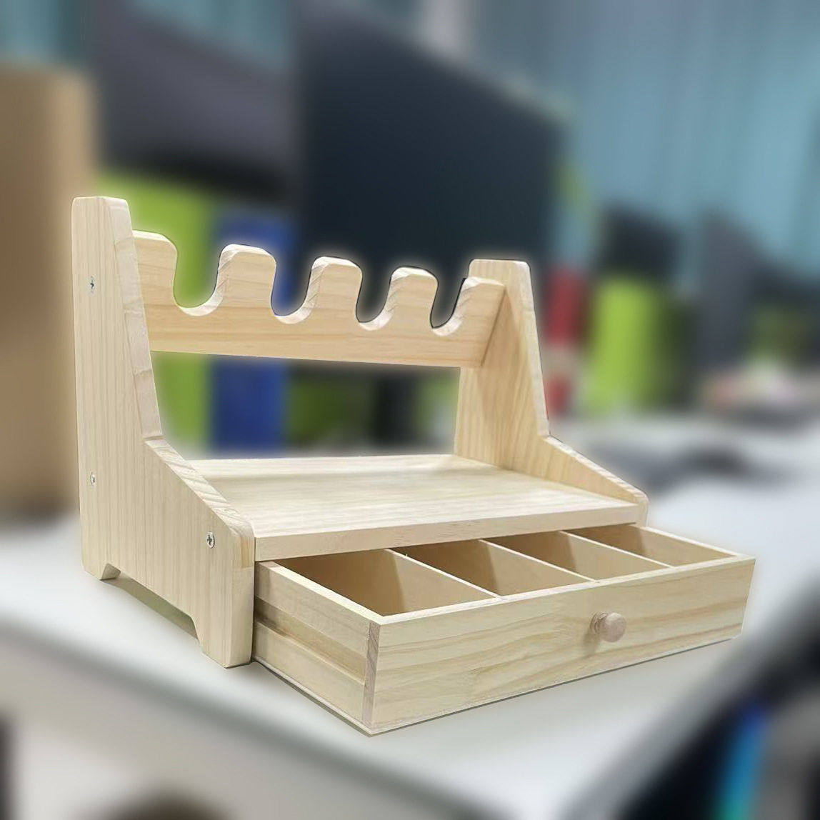 实木手枪置物架 多格枪柜配件手枪放置架 抽屉式桌面整理架,收纳整理,CD架,淘宝优惠券,粉丝福利购,淘宝优惠卷