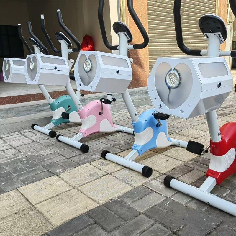 电动共享网红扫码车泡泡单车游乐摆摊脚踩动感泡泡机