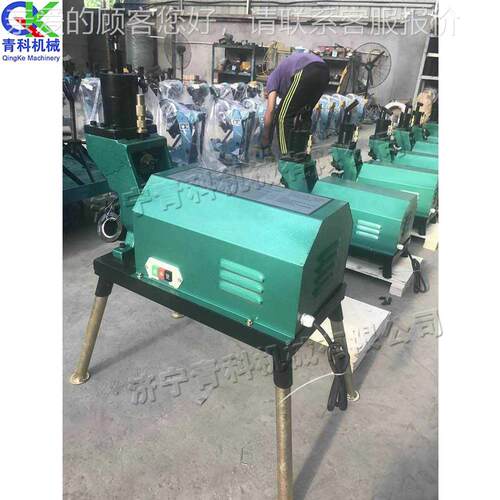 立式来管道滚钢槽机 电动液压自水管开槽机 qk-scf-3小型便携式压