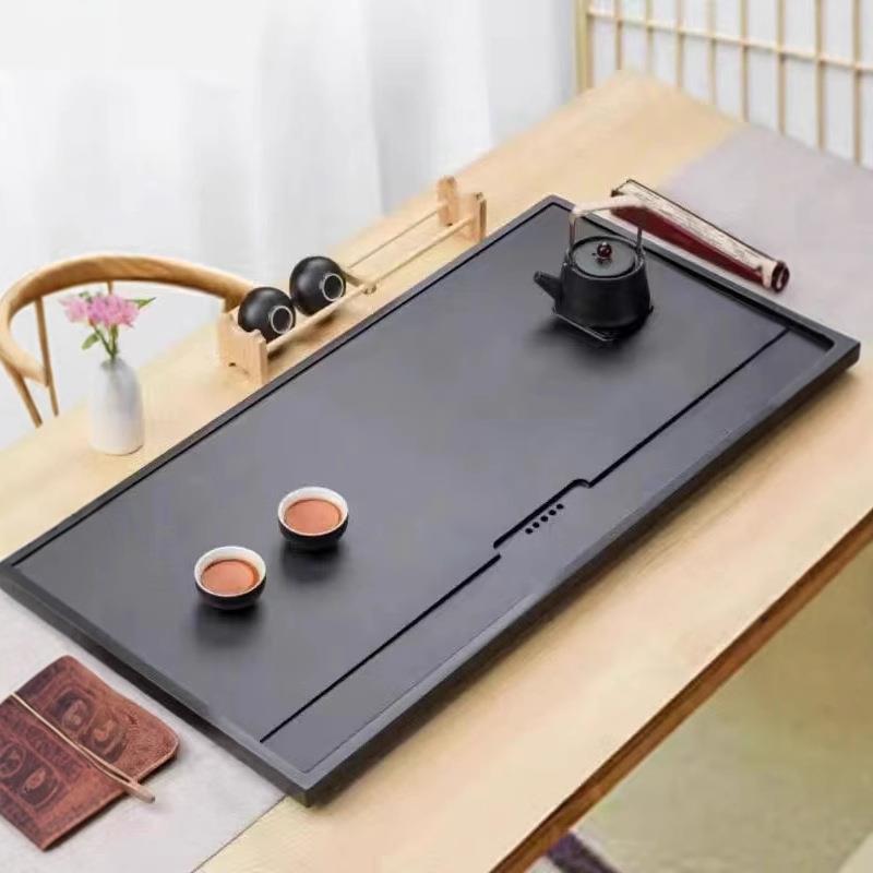 乌盘金石茶简约家用公整块办一体石原ODD石大号茶台茶具带排水中