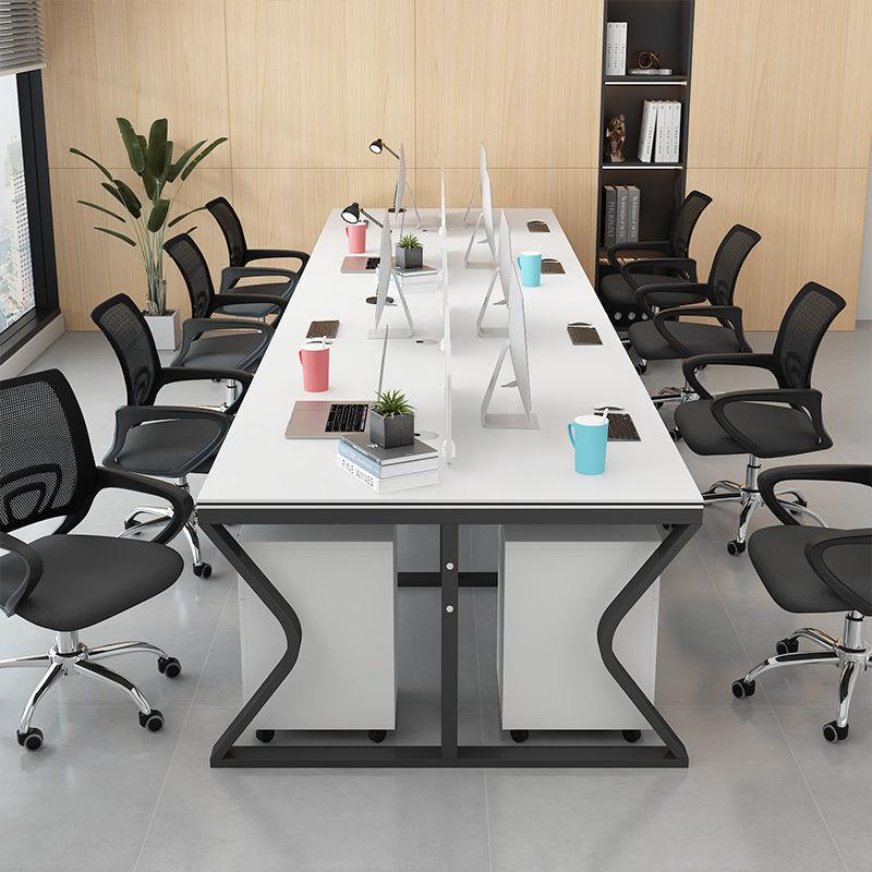 dp办公会pJNJN4NhC议桌职员办公桌员工电桌2/4/6/四人位桌椅组合