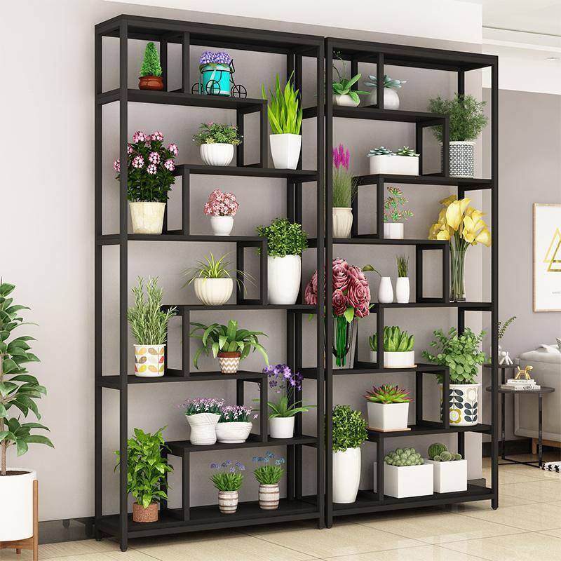 花店展YHU架货架绿萝大阳木花架实铁艺台多示层落地式室内多肉多