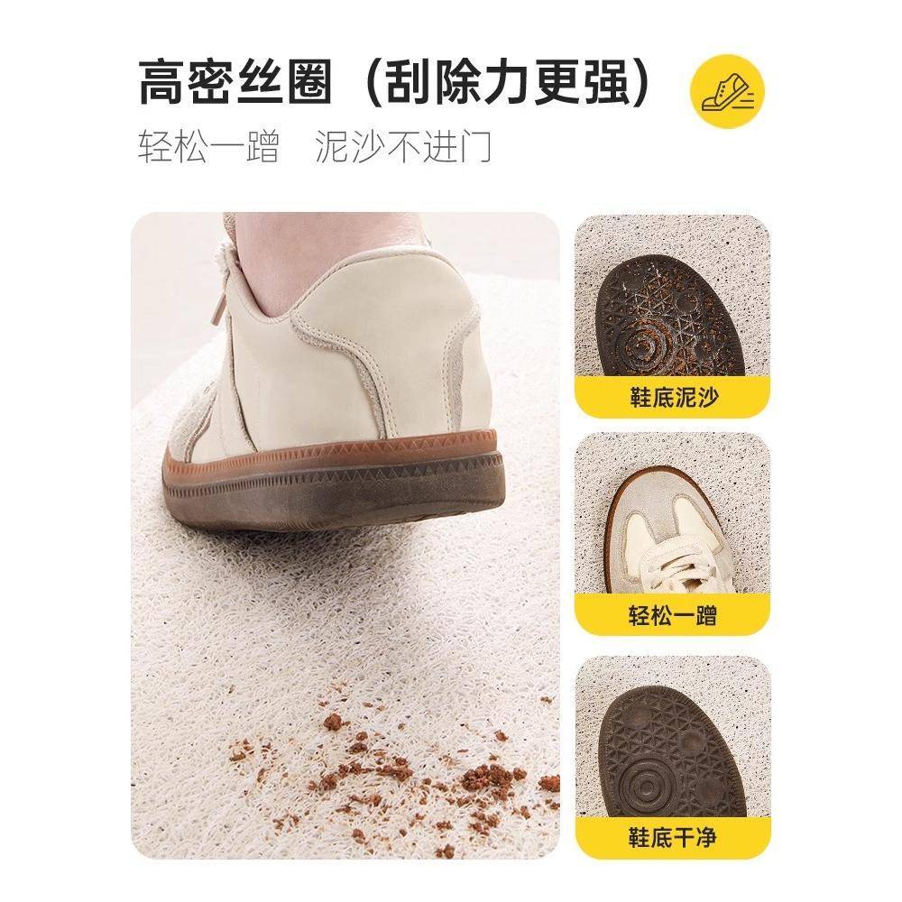 ?德圈系郁MLQ金香进脚垫pvc丝可裁剪户入门地垫玄关门口入户门门