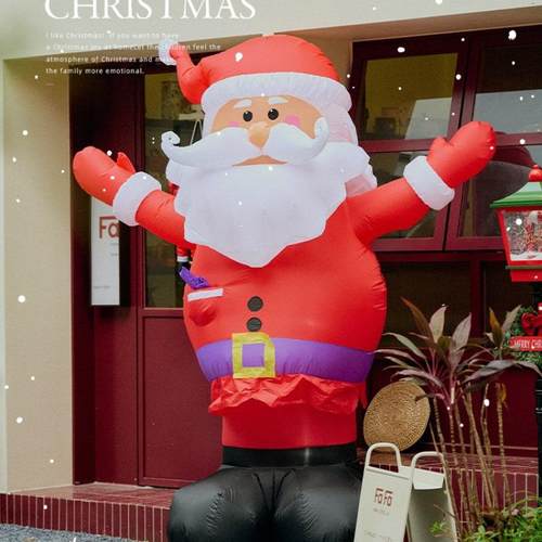 圣圣诞节装饰品充爬墙置诞老人挂件耶诞门头氛围场气景布xy5XfQWH