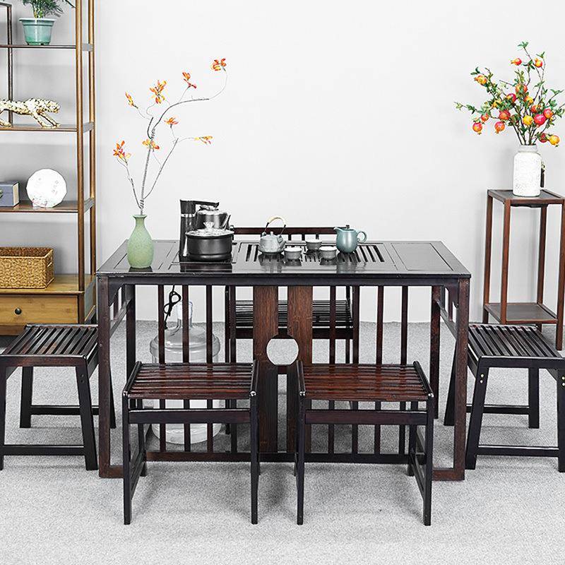 中式茶桌椅组合阳子台茶新几家用客厅小桌简约台烧水壶一ETF体厂