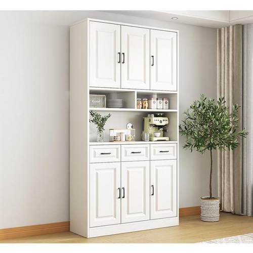 现代简实餐边柜酒柜收纳柜一体子靠墙高挡厨木房阳台客厅wzESw6ep