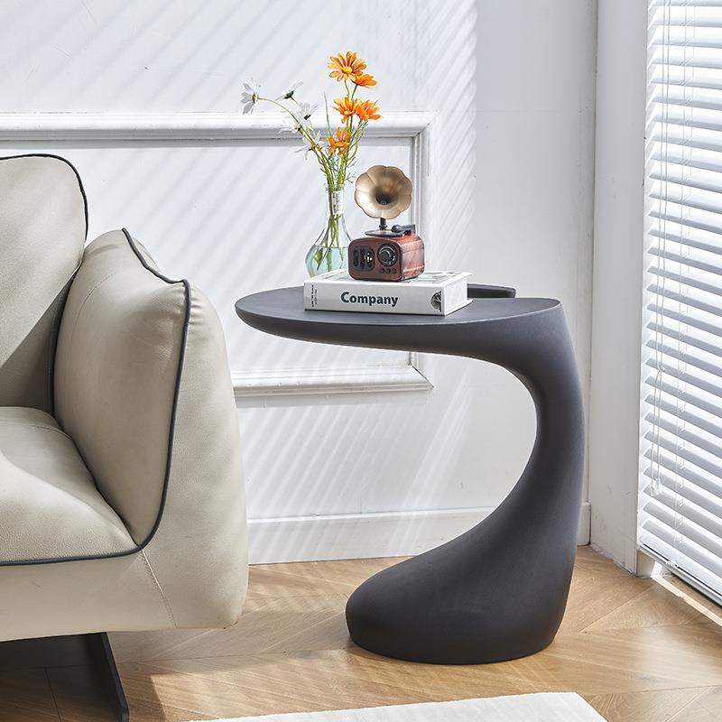 边简约风茶几圆发边小异形茶几几卧室床头桌子客厅创意茶时尚小茶
