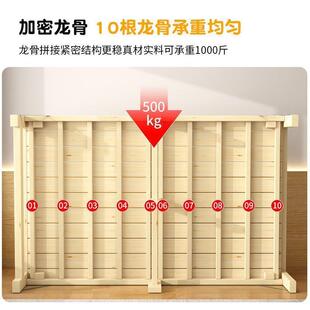 睡折叠床单人床9cm午2床10米出租房实木床硬板床1.m小床FMZ简易家