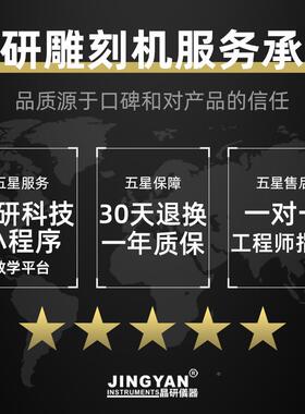 印晶研双头方精雕机小型轨CNC数控雕刻木工金属章模具机96528雕铣