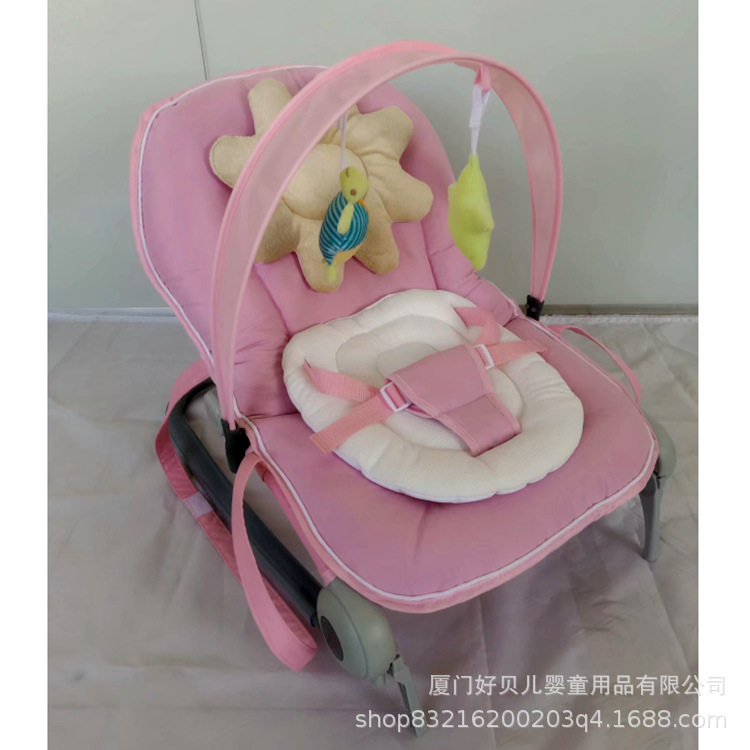 便携式婴儿哄睡摇椅可折叠一键收合多功能宝宝摇篮哄娃躺椅厂家批