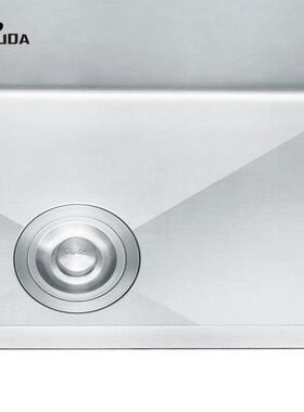 家用304不钢厚水槽厨房洗锈碗UAP盆菜洗手池一体手工盆单洗槽加水