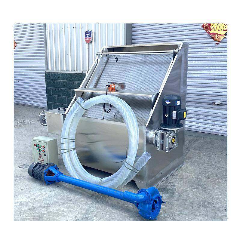 斜筛式粪便脱离水SD-800机水泡牛粪干湿分养机殖场粪便猪粪粪固液