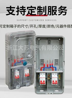属南网计非金PC＋ABS单相防一表全透420*190*明电表箱配电箱防水