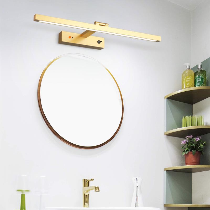 极简自带遥控开关照充电式l妆e浴d镜前灯室卫生间梳台DXK补光画壁