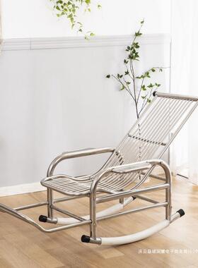 7WS阳US304摇摇加椅锈钢家用厚固宽夏季台不客厅休闲老大人95746