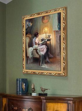 界名画法世国古典美女45728人物油画画欧式玄关装饰酒间店房卧室