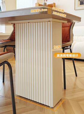 2体4新可款轻奢感沃顿岩板岛台餐桌一家用伸缩0导台小户90781型中