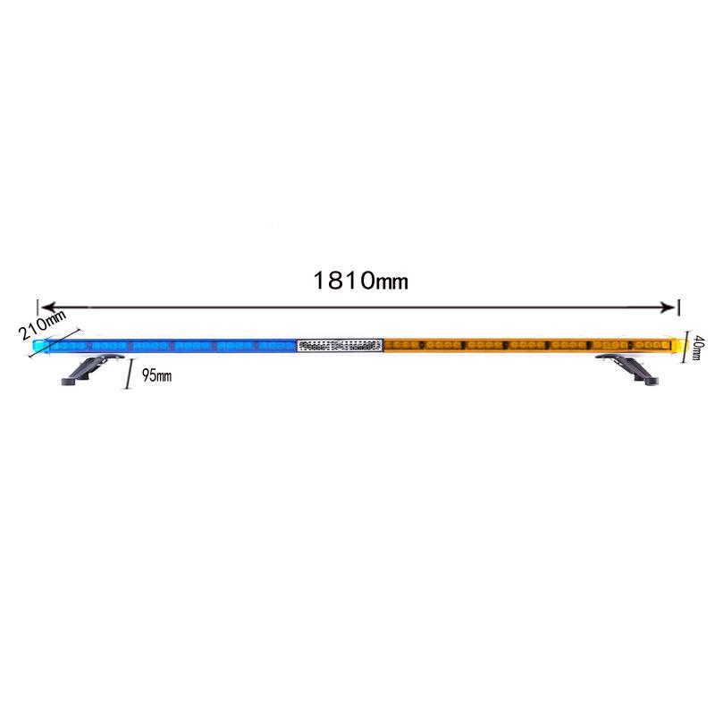 源超头信号闪频警示车顶长+排灯CSI条薄LED爆闪灯1.8米8400-4C420