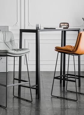 吧台椅现代简约轻奢铁艺脚凳ZG-65563子家高用吧椅靠酒吧椅子高凳