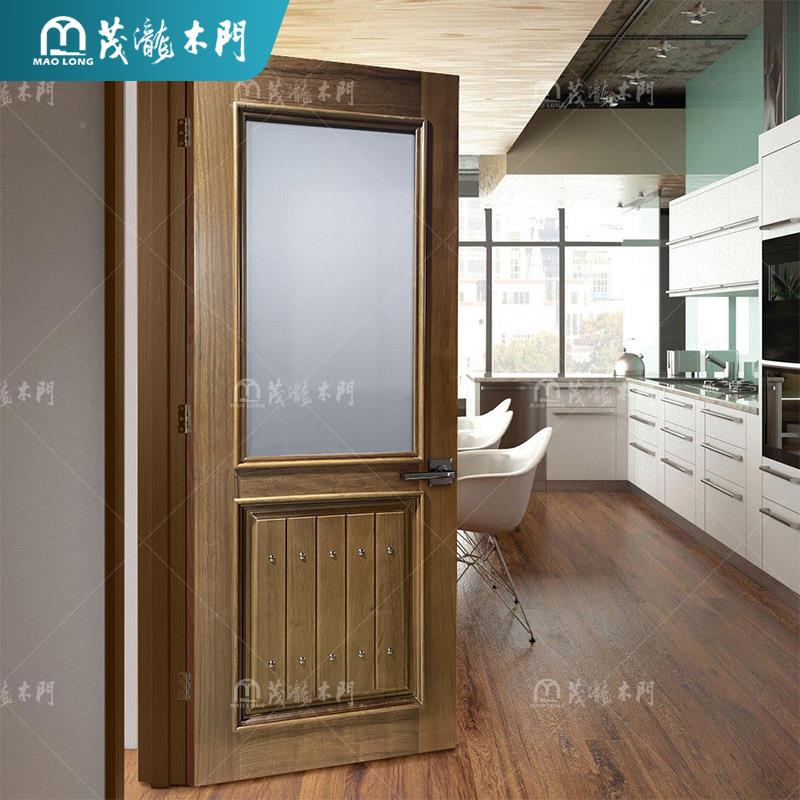 木平开实门厂家钉线玻璃门复合门防木桃INV腐防潮胡室内卫生间门