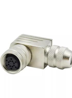 M6航空插C0PZH91全金属公母弯头2/3/14/5/6针17/头8/7芯防水连接