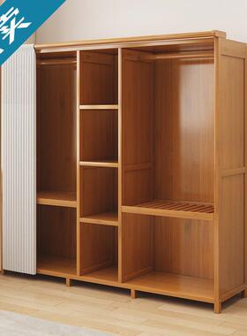 柜家用卧室收纳出租拉房经济型59265用简易组装帘衣布衣橱新款