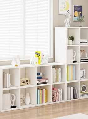 落实木12328儿童储书架置物架地柜矮书家用格子柜简易墙边单层物