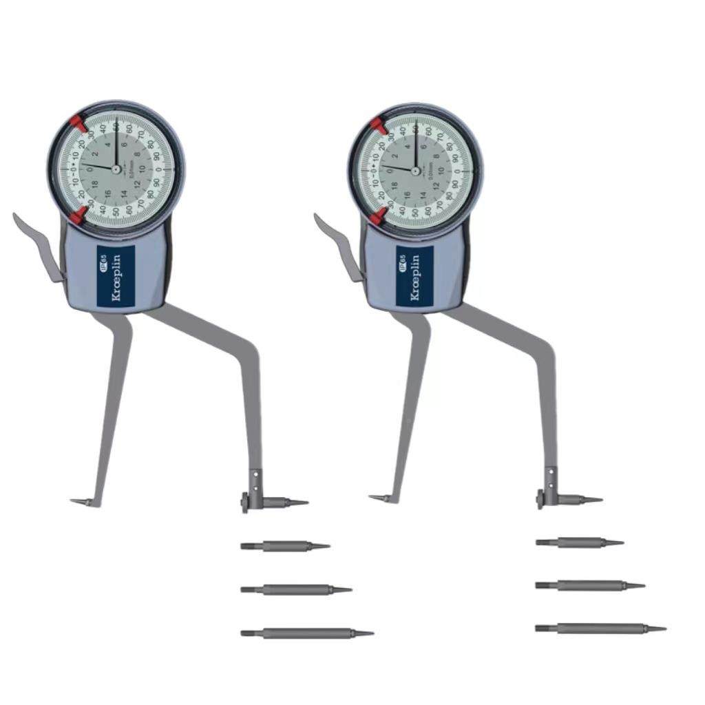 德国持KMROEPLIN手式可换测头表盘内规指针式内径卡HVI钳卡H290