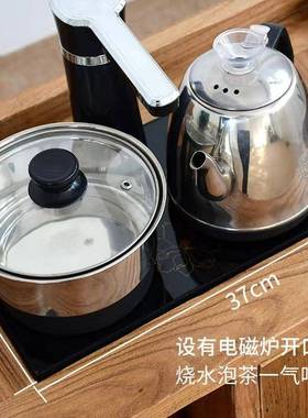 2463方老靠榆木质茶吧机收纳柜实木北茶水柜茶几台新中式墙木茶水