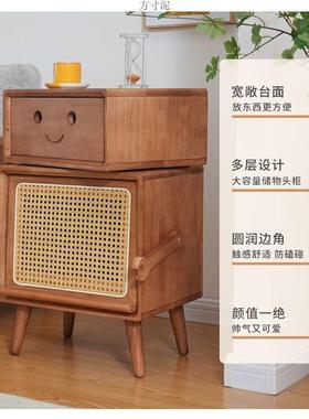 机器人床16019头柜现代收储沙边发柜网红边几客厅全实物木艺术柜