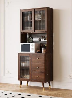 新中式13617现简约储柜餐厅高柜水柜实茶物木餐边柜家用多功代能