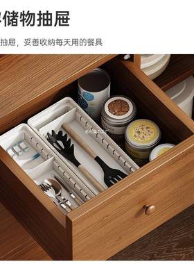 餐边柜厨房柜24328物柜实色中式储碗子柜家用客厅靠木墙收纳柜茶