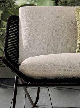 高户外庭院别墅花园单人茶发几露天民宿室外露73308台藤端编沙家