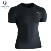 VERNAL HOPE运动速干短袖 男马拉松跑步训练健身高弹压缩紧身T恤