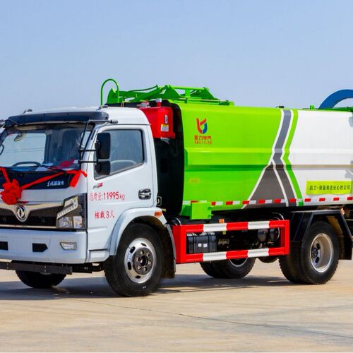 东风福瑞卡侧挂桶压缩垃圾车 8-10方方自装卸式压缩垃圾车
