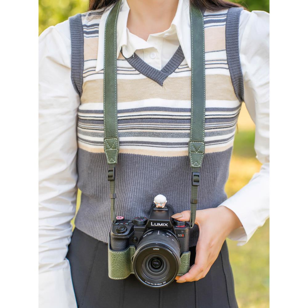 雨悦相机包松下S5m2保护套s5皮套s5二代底座壳s5ii相机套装饰配件